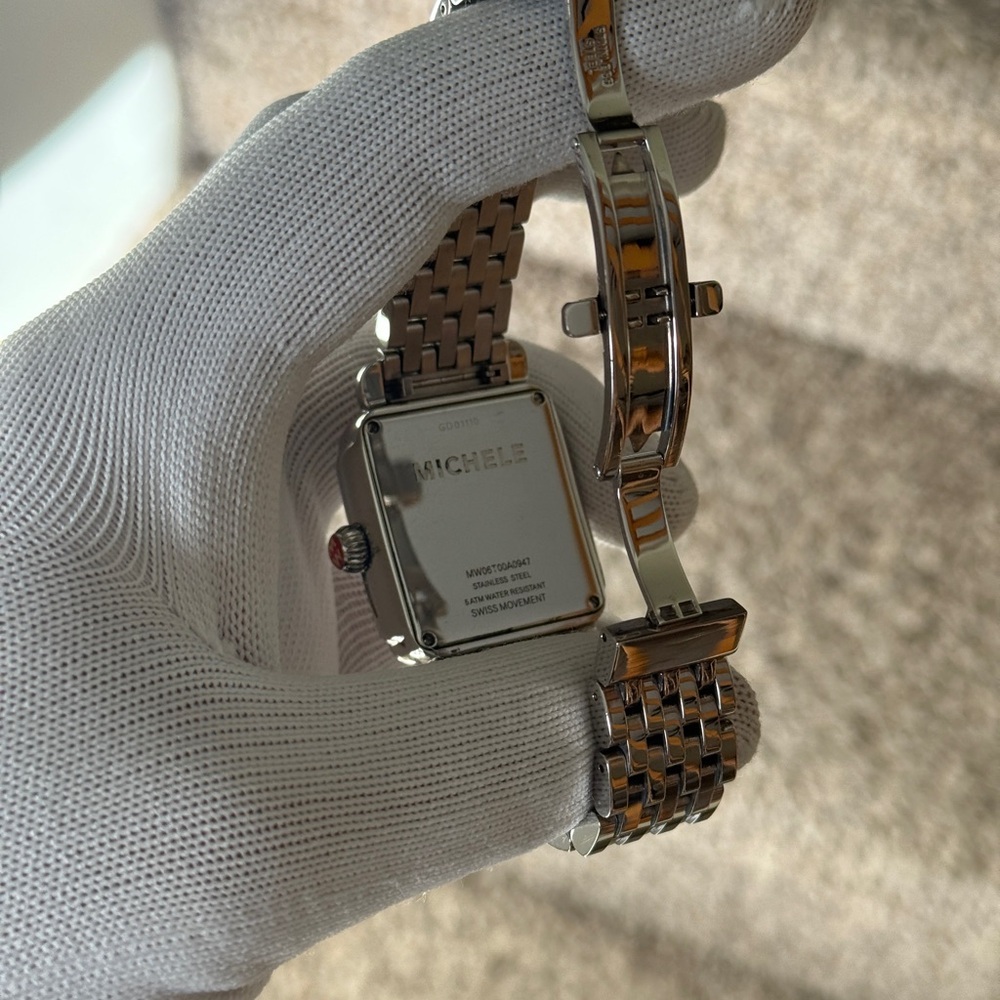 Michele Silver Watch with Multicolor Dial Womens Watch - Picture 15 of 16